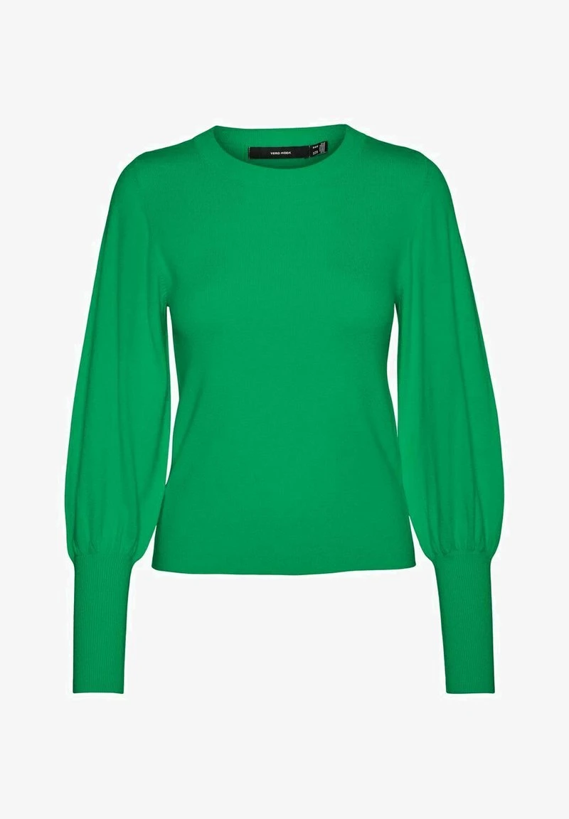 Vero Moda VMHOLLYKARISPUFF O NECK - Strickpullover - Bright Green 5 Vero Moda VMHOLLYKARISPUFF O NECK - Strickpullover - Bright Green – Bild 5