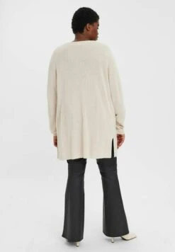 Vero Moda Curve LONGLINE - Strickjacke - Birch -Vero Moda Verkäufe 01a69ba3fe1d4136a376305fd2db191f