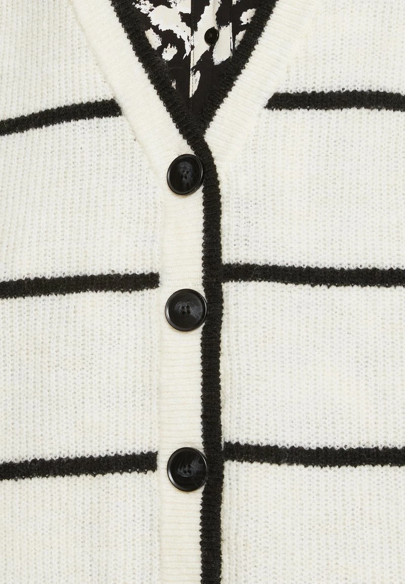 Vero Moda VMSWAY V-NECK CARDIGAN - Strickjacke - Birch/black 6 Vero Moda VMSWAY V-NECK CARDIGAN - Strickjacke - Birch/black – Bild 6