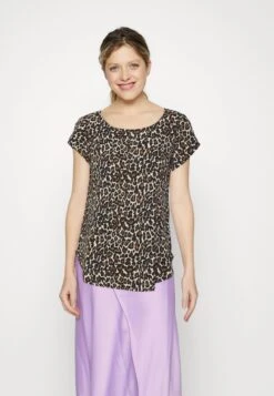 Vero Moda VMSAKI ZIP - T-Shirt Print - Oatmeal