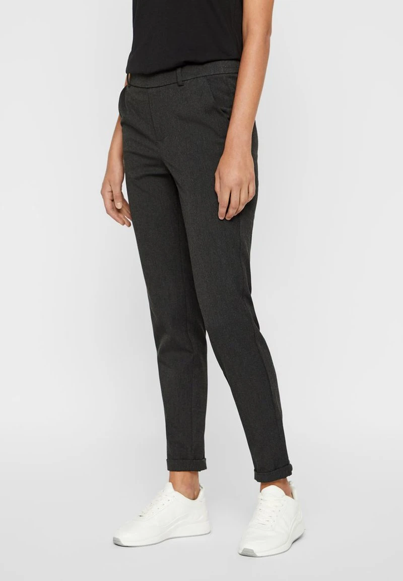 Vero Moda VMMAYA - Stoffhose - Dark Grey Melange 1 Vero Moda VMMAYA - Stoffhose - Dark Grey Melange