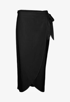 Vero Moda Curve MIDI - Wickelrock - Black
