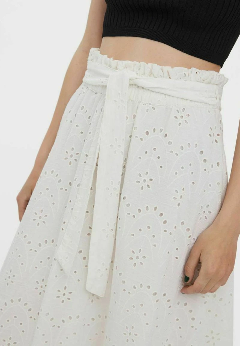 Vero Moda BRODERIE ANGLAISE - A-Linien-Rock - Snow White 4 Vero Moda BRODERIE ANGLAISE - A-Linien-Rock - Snow White – Bild 4