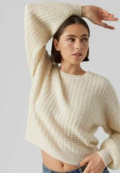 Vero Moda VMELISA LS O-NECK GA EP - Strickpullover - Birch -Vero Moda Verkäufe 0cee14a7ceaf4d4cbffc2e151e02af56