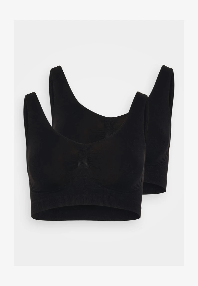 Vero Moda VMTAMMY SEAMLESS BRA 2 PACK - Bustier - Black 4 Vero Moda VMTAMMY SEAMLESS BRA 2 PACK - Bustier - Black – Bild 4