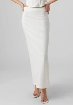 Vero Moda VMMATHILDE SLIM MAXI SKIRT - Maxirock - Bright White