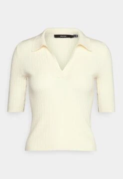 Vero Moda Petite VMHOLLY POLO - T-Shirt Basic - Birch -Vero Moda Verkäufe 124d1061948546708c7883eeb04312cd