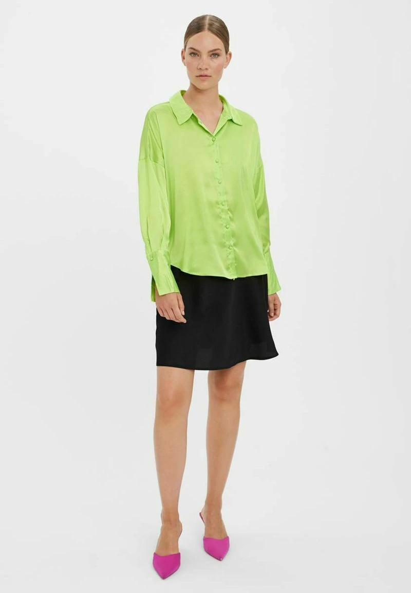 Vero Moda Hemdbluse - Lime Green 2 Vero Moda Hemdbluse - Lime Green – Bild 2