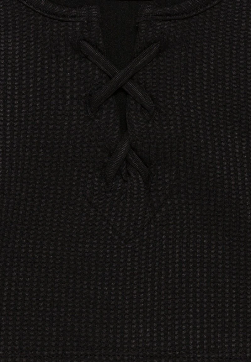 Vero Moda Petite VMRIVA CROP TOP - Top - Black 3 Vero Moda Petite VMRIVA CROP TOP - Top - Black – Bild 3