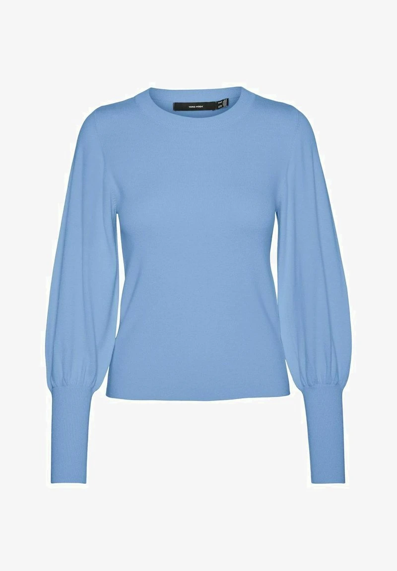 Vero Moda VMHOLLYKARISPUFF O NECK - Strickpullover - Little Boy Blue 5 Vero Moda VMHOLLYKARISPUFF O NECK - Strickpullover - Little Boy Blue – Bild 5