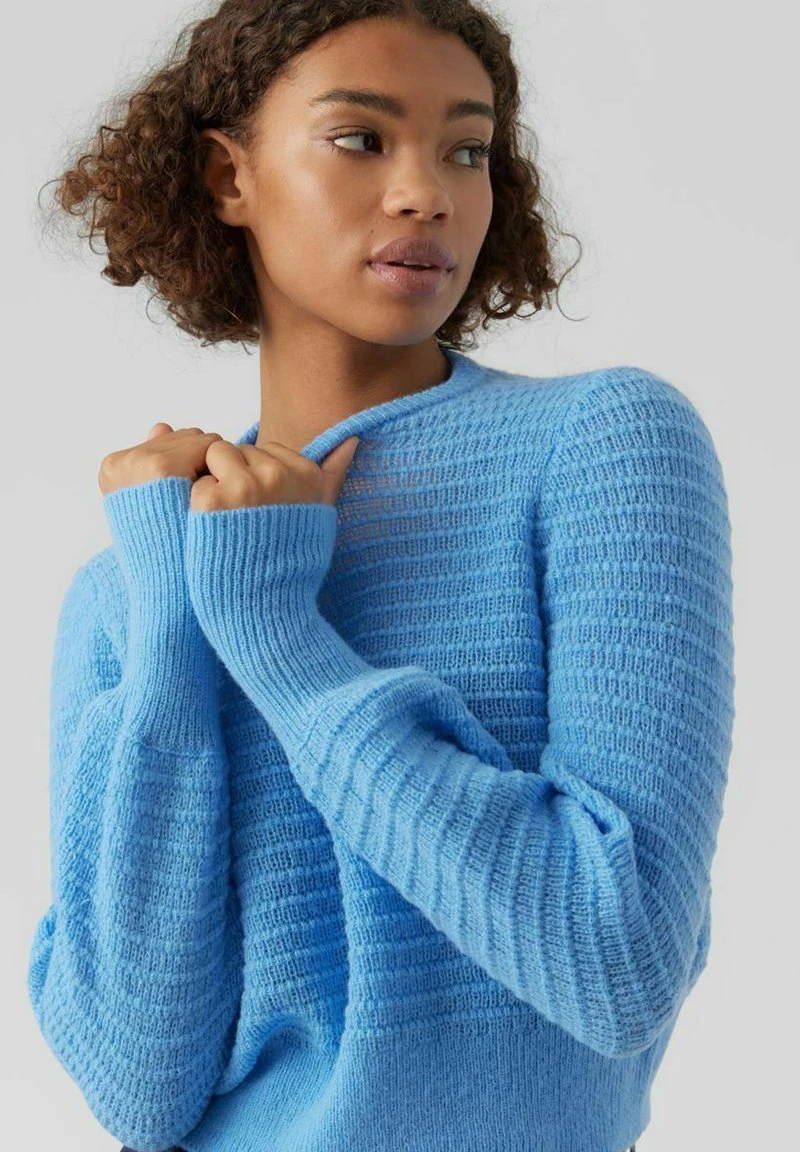 Vero Moda VMPLENTY LS O-NECK GA BOO - Strickpullover - Little Boy Blue 4 Vero Moda VMPLENTY LS O-NECK GA BOO - Strickpullover - Little Boy Blue – Bild 4