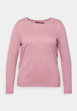 Vero Moda Curve VMCARE STRUCTURE O NECK - Strickpullover - Nostalgia Rose -Vero Moda Verkäufe 1f6d16fe79c24a449b2dc8d386d79a1a