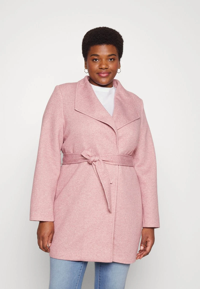 Vero Moda Curve VMVERODONAVIVIAN COAT CURVE - Klassischer Mantel - Nostalgia Rose/melange 1 Vero Moda Curve VMVERODONAVIVIAN COAT CURVE - Klassischer Mantel - Nostalgia Rose/melange