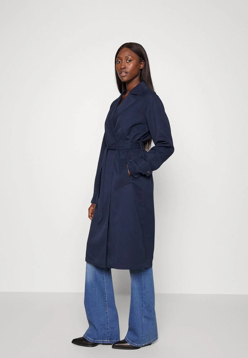 Vero Moda Tall VMLOU LONG - Trenchcoat - Navy Blazer 4 Vero Moda Tall VMLOU LONG - Trenchcoat - Navy Blazer – Bild 4