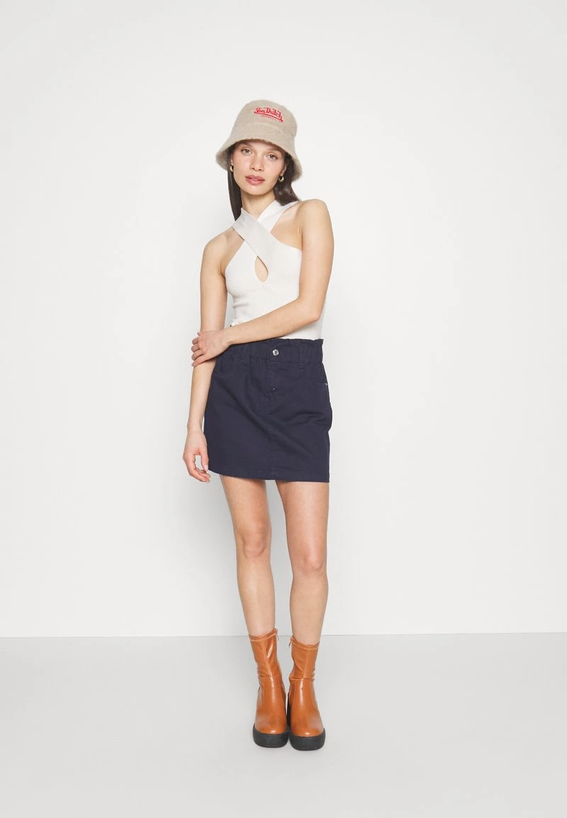 Vero Moda Petite VMWILD ALMA PAPERBAG SKIRT - A-Linien-Rock - Navy Blazer 2 Vero Moda Petite VMWILD ALMA PAPERBAG SKIRT - A-Linien-Rock - Navy Blazer – Bild 2