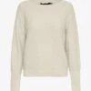 Vero Moda RUNDHALS - Strickpullover - Birch