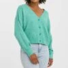 Vero Moda VMDOFFY - Strickjacke - Pepper Green