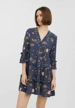 Vero Moda SIMPLY EASY 3/4 - Blusenkleid - Ombre Blue