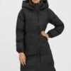 Vero Moda VMNOE LONG COATED BOOS - Wintermantel - Black