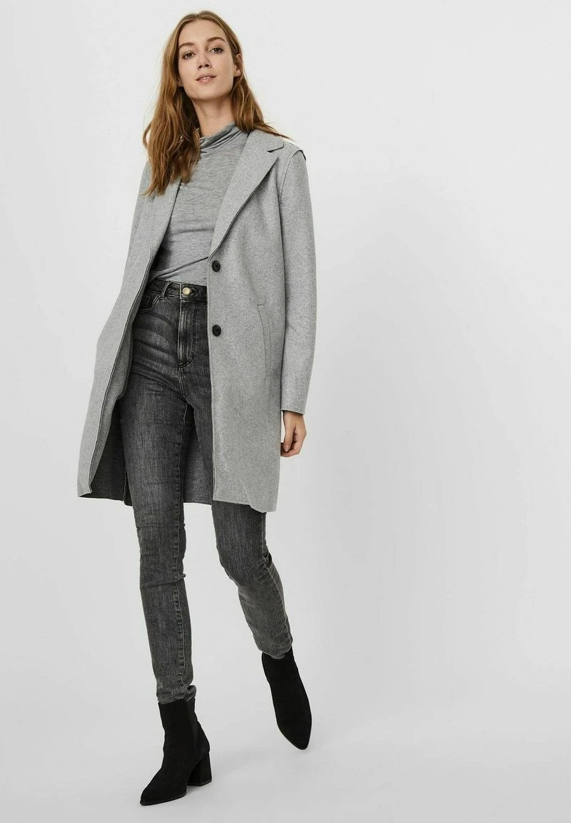 Vero Moda KLASSISCHER ELEGANTE OHNE KAPUZE VMPAULA - Kurzmantel - Grau 2 Vero Moda KLASSISCHER ELEGANTE OHNE KAPUZE VMPAULA - Kurzmantel - Grau – Bild 2