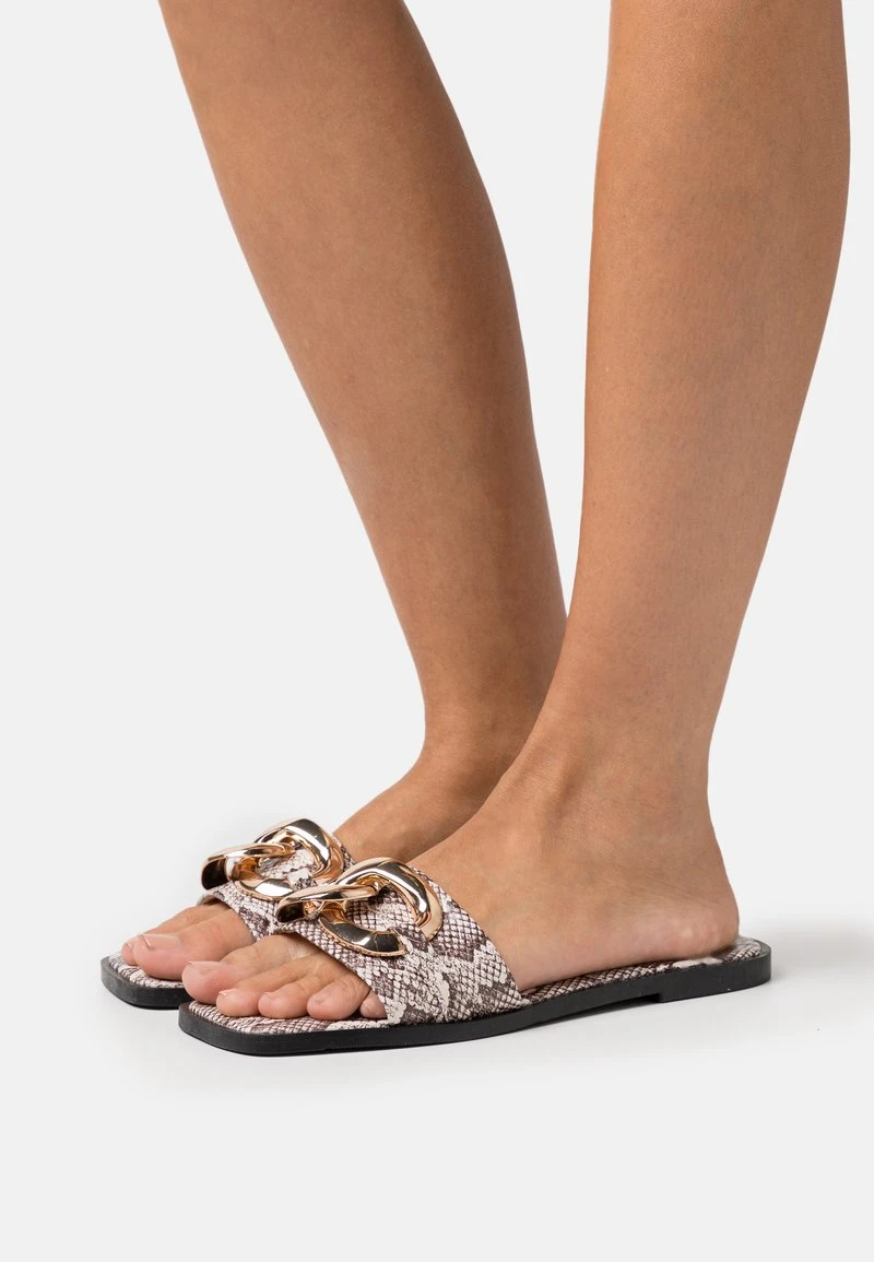 Vero Moda VMMOLINA - Pantolette Flach - Oatmeal 1 Vero Moda VMMOLINA - Pantolette Flach - Oatmeal