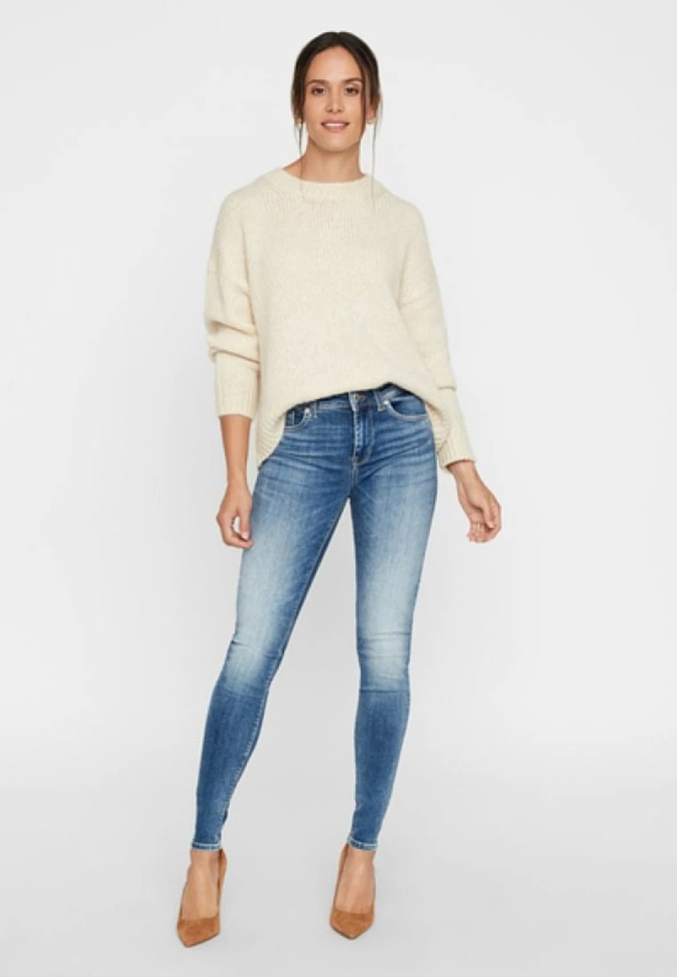 Vero Moda VMLUX NORMAL WAIST - Jeans Skinny Fit - Blue Denim 2 Vero Moda VMLUX NORMAL WAIST - Jeans Skinny Fit - Blue Denim – Bild 2