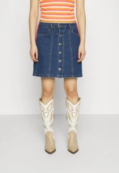 Vero Moda Petite VMPETRA - Minirock - Medium Blue Denim