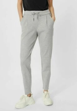 Vero Moda VMEVA LOW WAIST - Jogginghose - Light Grey Melange
