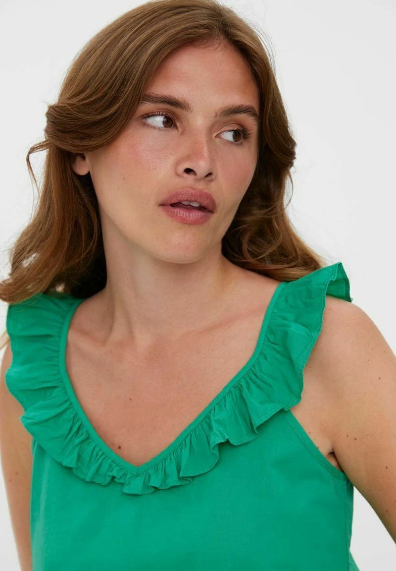 Vero Moda Gerüschtes - Top - Holly Green 4 Vero Moda Gerüschtes - Top - Holly Green – Bild 4