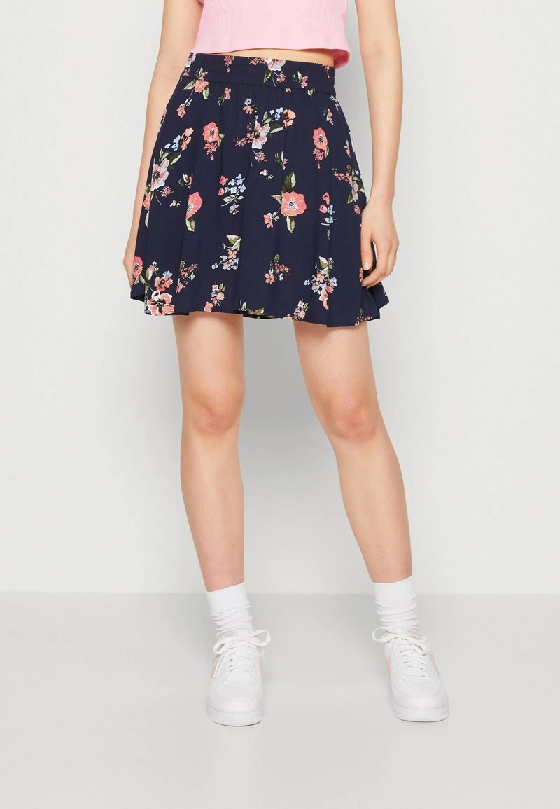 Vero Moda VMSIMPLY EASY SKATER SKIRT - Minirock - Dark Blue 1 Vero Moda VMSIMPLY EASY SKATER SKIRT - Minirock - Dark Blue