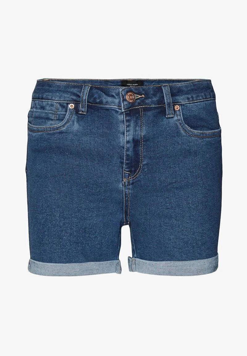 Vero Moda VMLUNA FOLD MIX - Jeans Shorts - Medium Blue Denim 3 Vero Moda VMLUNA FOLD MIX - Jeans Shorts - Medium Blue Denim – Bild 3