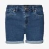 Vero Moda VMLUNA FOLD MIX - Jeans Shorts - Medium Blue Denim