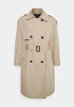 Vero Moda Petite VMRAMONNA LONG - Trenchcoat - Silver Mink