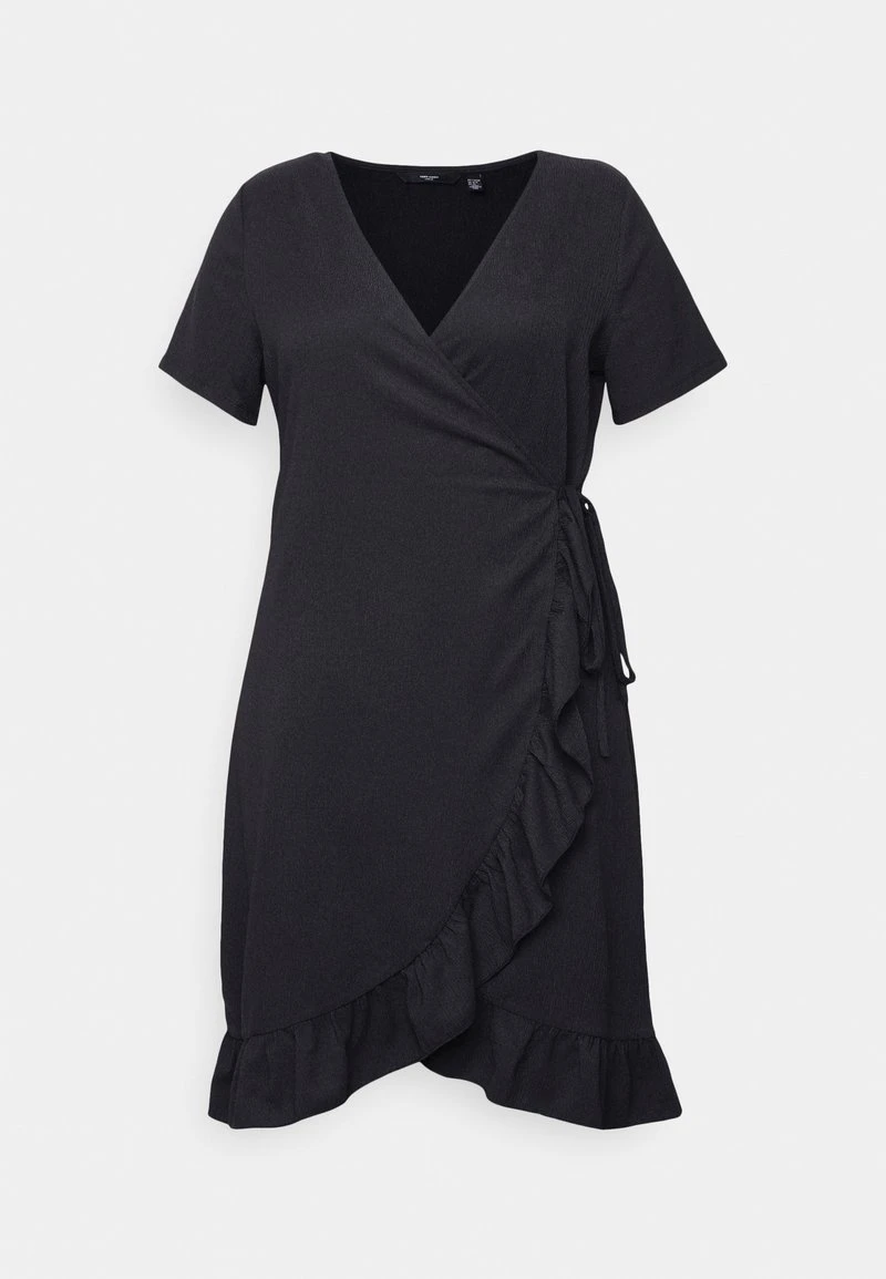 Vero Moda Curve VMHAYA SHORT DRESS - Freizeitkleid - Black 6 Vero Moda Curve VMHAYA SHORT DRESS - Freizeitkleid - Black – Bild 6