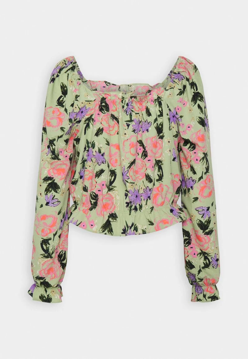 Vero Moda VMSERENITY OLIVIA SHORT - Bluse - Reseda 6 Vero Moda VMSERENITY OLIVIA SHORT - Bluse - Reseda – Bild 6