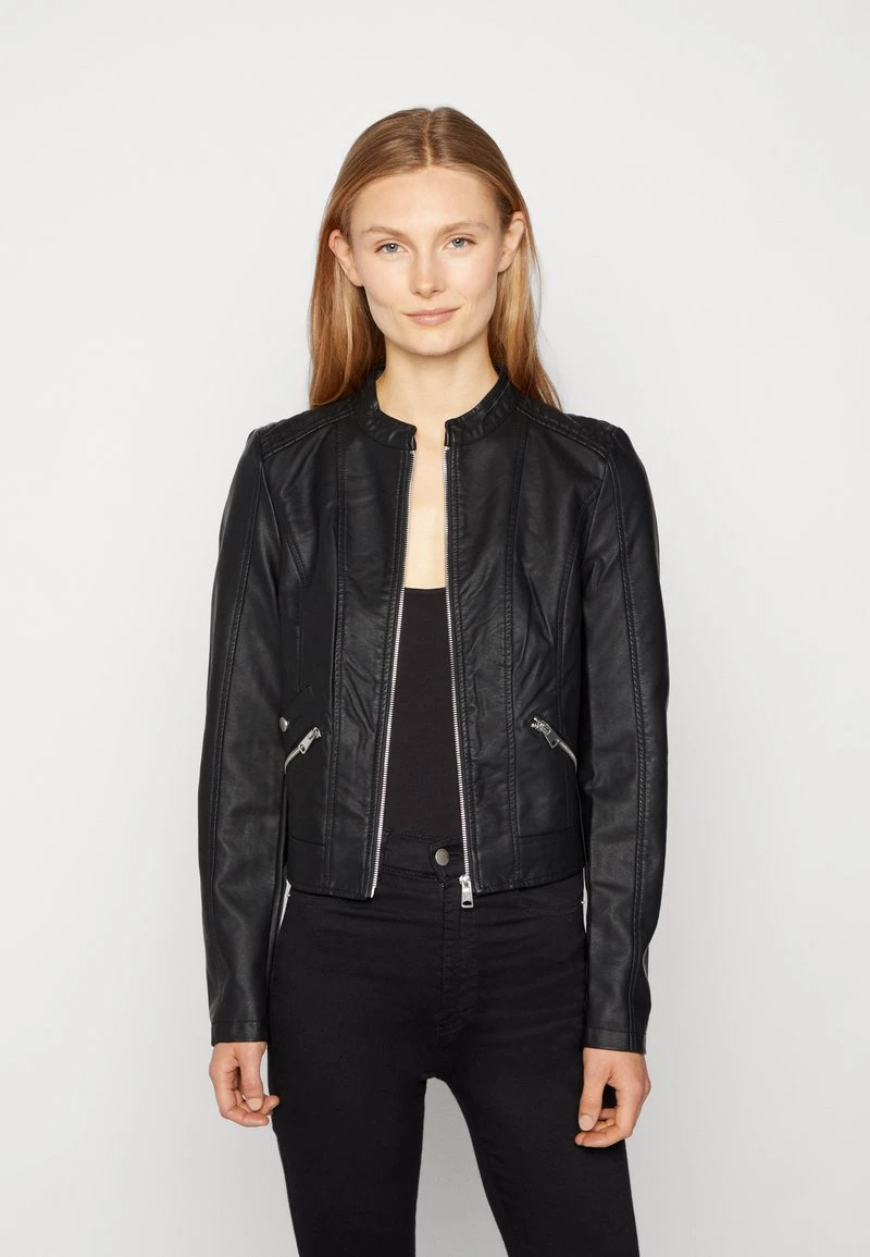 Vero Moda VMKHLOEFAVO JACKET - Kunstlederjacke - Black 1 Vero Moda VMKHLOEFAVO JACKET - Kunstlederjacke - Black