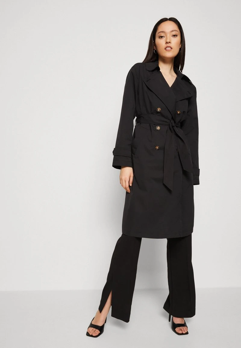 Vero Moda VMPERNILLEMIE LONG COAT - Trenchcoat - Black 4 Vero Moda VMPERNILLEMIE LONG COAT - Trenchcoat - Black – Bild 4