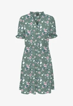Vero Moda V-AUSSCHNITT - Blusenkleid - Chinois Green