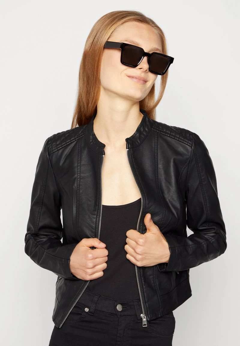 Vero Moda VMKHLOEFAVO JACKET - Kunstlederjacke - Black 4 Vero Moda VMKHLOEFAVO JACKET - Kunstlederjacke - Black – Bild 4