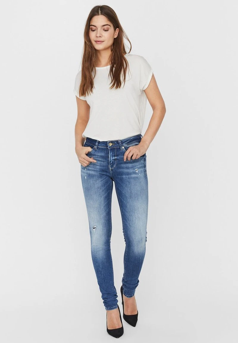 Vero Moda VMLUX - Jeans Skinny Fit - Medium Blue Denim 2 Vero Moda VMLUX - Jeans Skinny Fit - Medium Blue Denim – Bild 2
