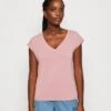 Vero Moda V-NECK - T-Shirt Basic - Nostalgia Rose