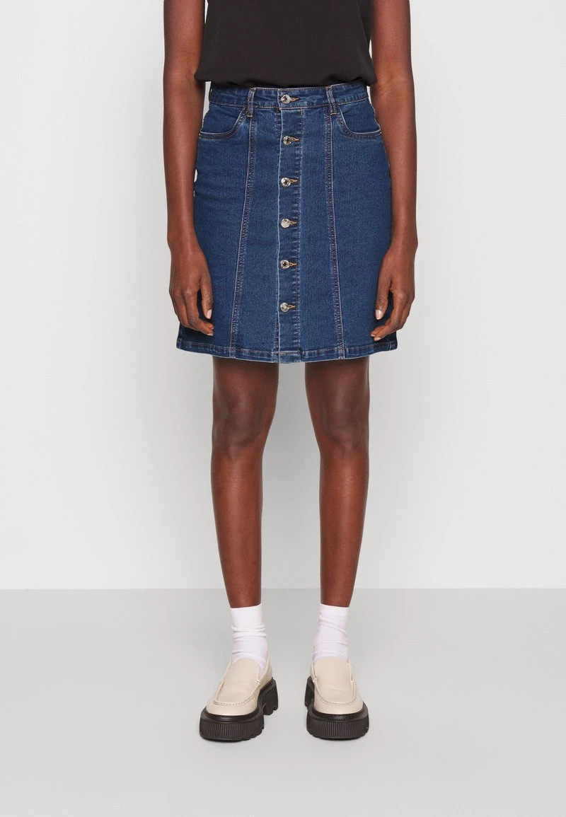 Vero Moda Tall VMPETRA SHORT DENIM SKIRT - Jeansrock - Medium Blue Denim 1 Vero Moda Tall VMPETRA SHORT DENIM SKIRT - Jeansrock - Medium Blue Denim