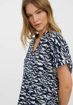 Vero Moda KURZÄRMELIGES - Bluse - Navy Blazer -Vero Moda Verkäufe 4ecc4df0e5c64b7b832b48ec7741cd1a