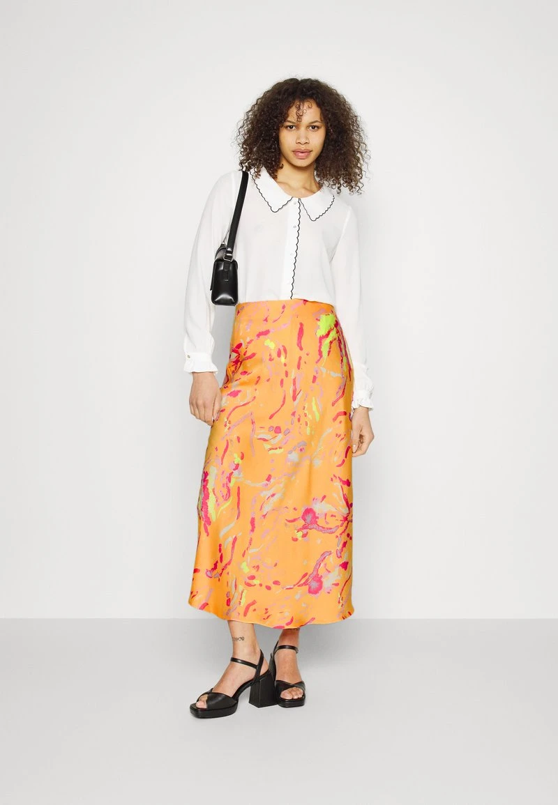 Vero Moda Tall OLI SKIRT - A-Linien-Rock - Mock Orange/heart 2 Vero Moda Tall OLI SKIRT - A-Linien-Rock - Mock Orange/heart – Bild 2