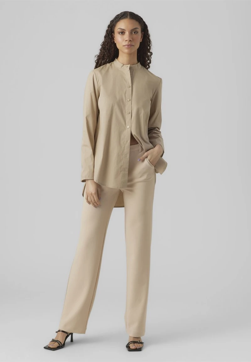 Vero Moda VMZAMIRA - Stoffhose - Cement 2 Vero Moda VMZAMIRA - Stoffhose - Cement – Bild 2