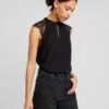 Vero Moda VMMILLA SL TEE GA NOOS - Bluse - Black