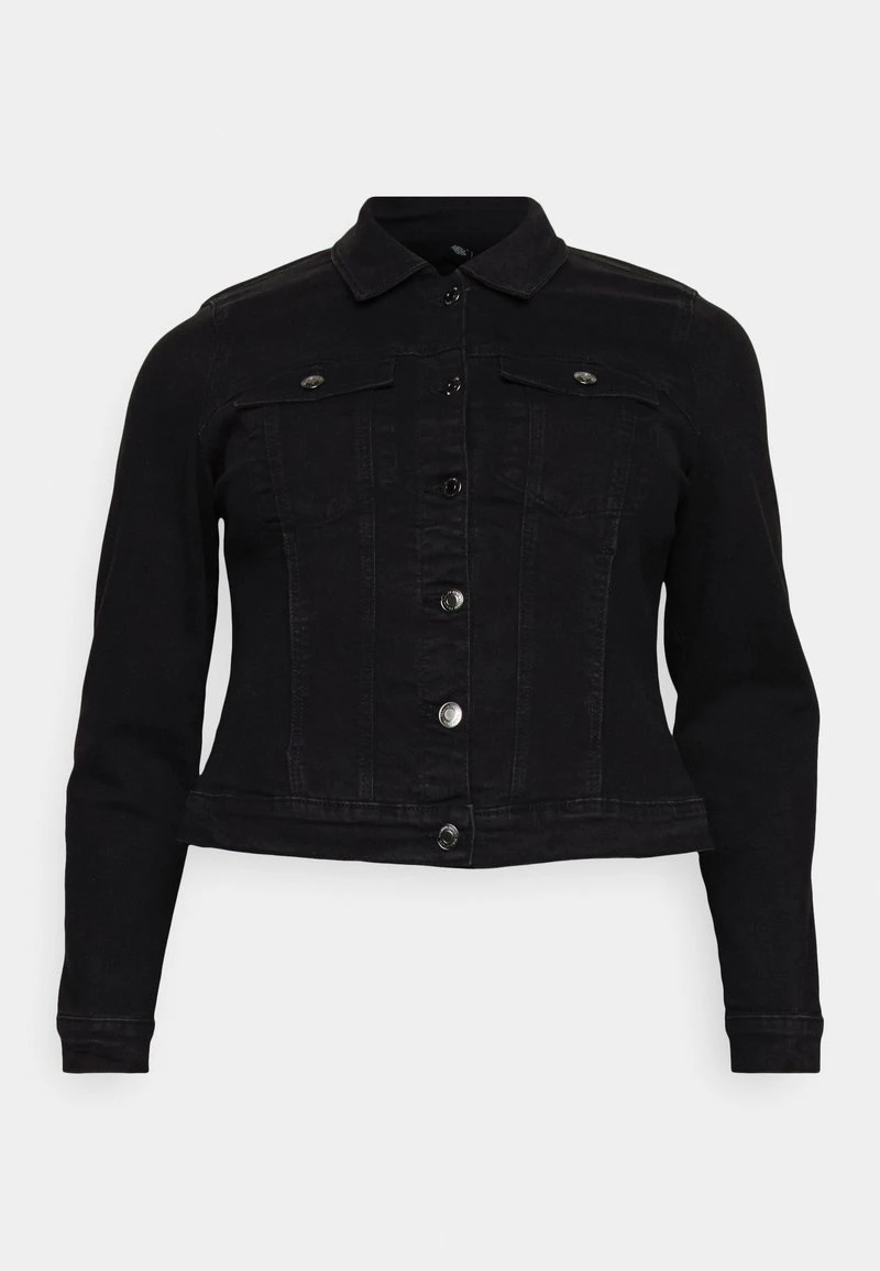 Vero Moda Curve VMRUNA SLIM - Jeansjacke - Black 5 Vero Moda Curve VMRUNA SLIM - Jeansjacke - Black – Bild 5