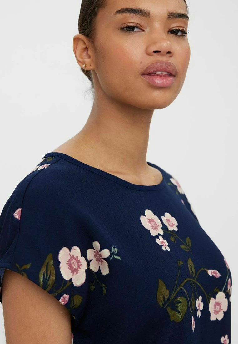 Vero Moda T-Shirt Print - Blue 4 Vero Moda T-Shirt Print - Blue – Bild 4