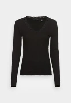 Vero Moda Tall VMHELSINKI DEEP V NECK - Long Sleeved Top - Port Royale -Vero Moda Verkäufe 5d2ac5cd46414bac9a69289bbebc3f23