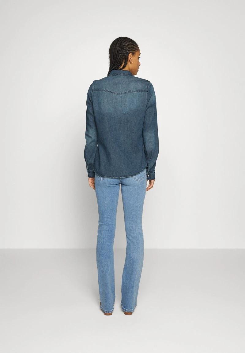 Vero Moda VMMARIA SLIM MIX - Hemdbluse - Medium Blue Denim 3 Vero Moda VMMARIA SLIM MIX - Hemdbluse - Medium Blue Denim – Bild 3